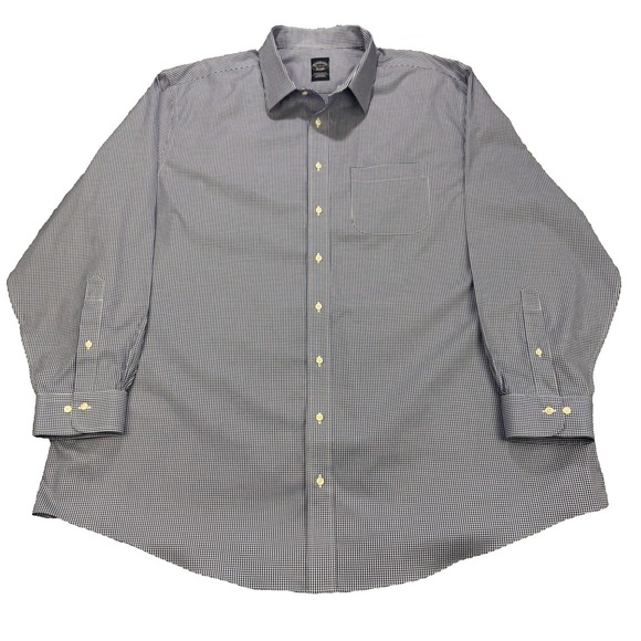 Brooks Brothers Other - Brooks Brothers Dress Shirt Men 19 36/37 Blue Ainsley Collar Stretch Pima Cotton